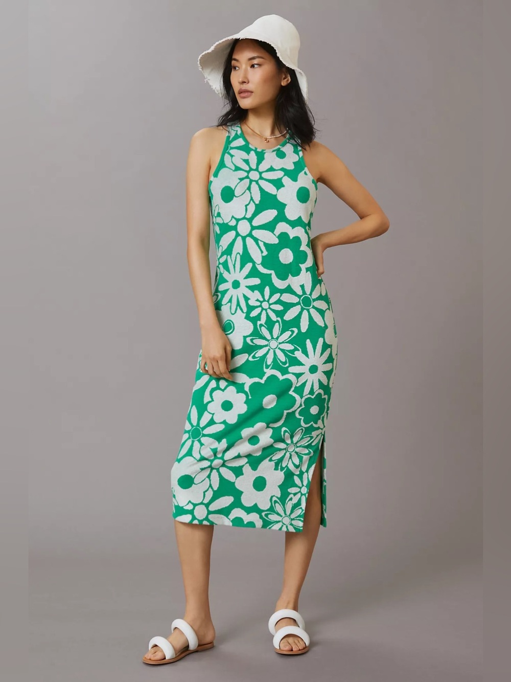 Daily Practice by Anthropologie Terry Jacquard Midi Dress Size XXS
